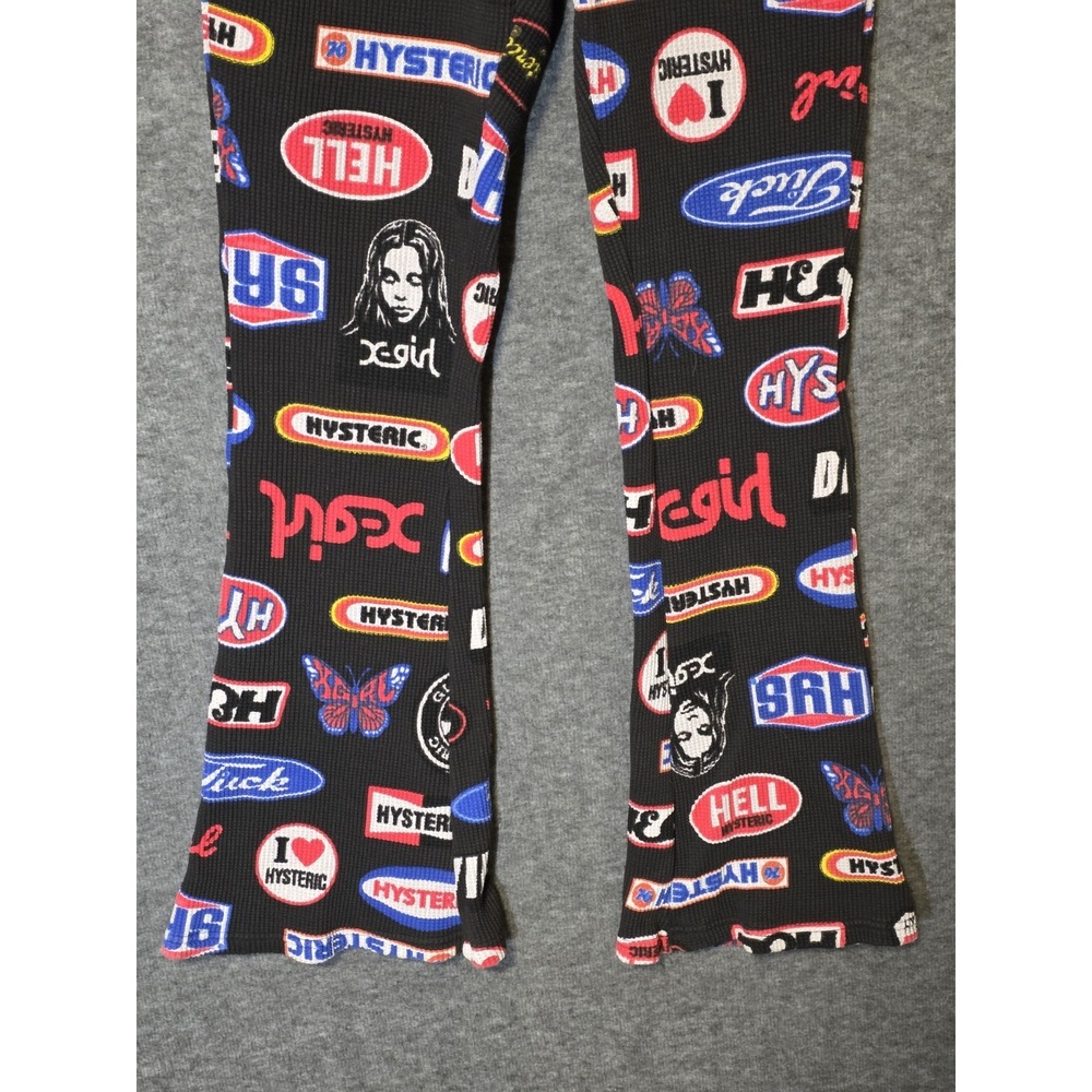 X-Girl x Hysteric Glamour Women's Small‎ Waffle Knit Flare Pants Stretch Collab - Picture 3 of 15